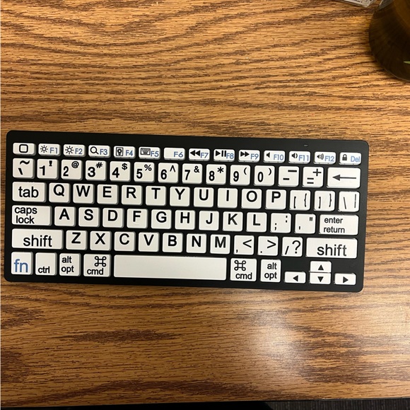 HXMJ-Large Print Bluetooth Mini Keyboard Compatible with Apple Products - Picture 4 of 12